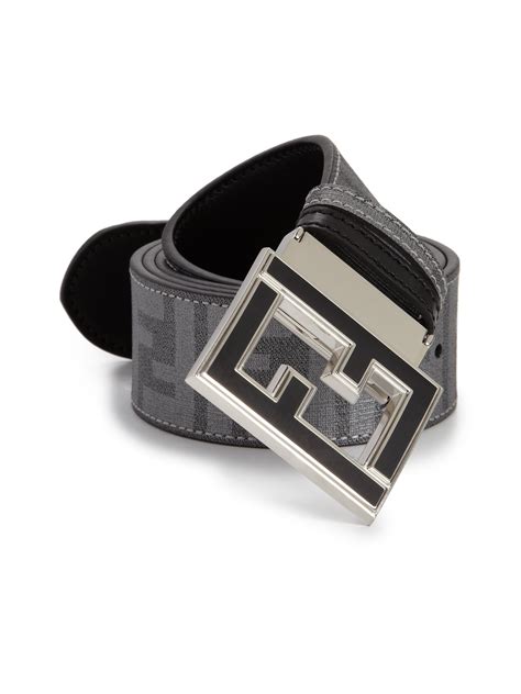 white fendi logo belt|Fendi belt black and grey.